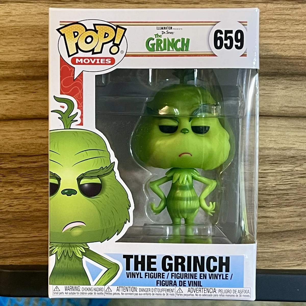 Dr. Seuss The Grinch Funko Pop #659 Movies Vinyl Figure Brand New!