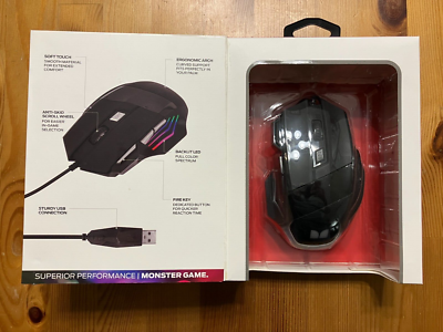 ②VALIEM MONSTER MOUSE Lサイズ Amazon.com: Monster Alpha 9.0 RGB Wired Gaming Mouse