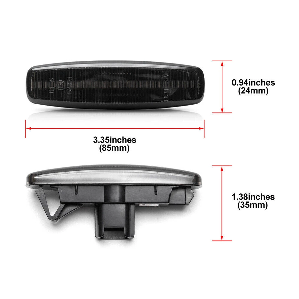 Luz de señal de giro LED ahumada para guardabarros Infiniti M35 45 FX35 G35 G37 Foto 4 de 4