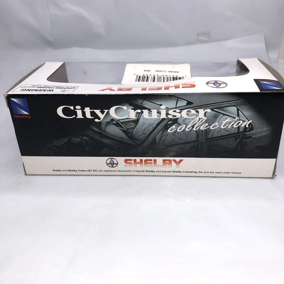 NEW RAY 1966 SHELBY COBRA 427 S/C CITY CRUISER COLLECTION 1:32 PULLBACK DIECAST - Image 4 of 4