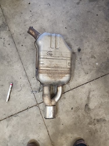 OEM Audi S4 B6 Convertible Left Muffler Pipe Resonator 8E0253611DA Used