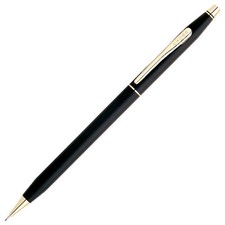 Cross Century Pencil Matte Black  Gold 0.9mm Pencil New  250309 Made In USA