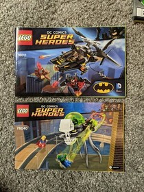 LEGO DC Super Heroes MANUAL LOT - 6862, 76000, 76011, 76012, 76040