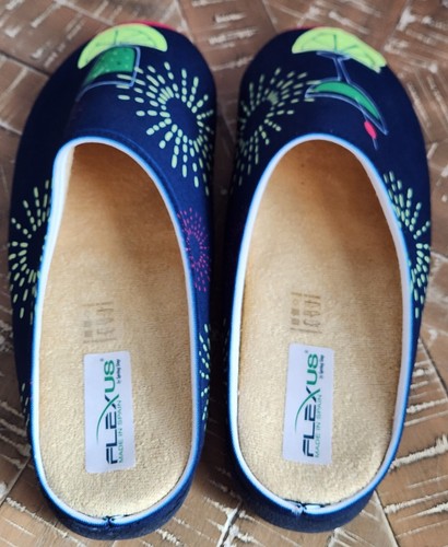 Flexus By Spring Step Women's Summer Flower Slip-On Slippers Size 40/US 9 - Picture 8 of 9