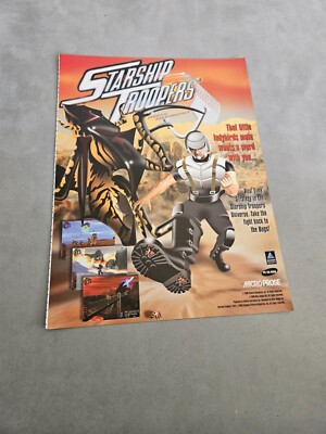 TPEEP270 MAGAZINE ADVERT 11X8'' STARSHIP TROOPERS - TERRAN ASCENDANCY 