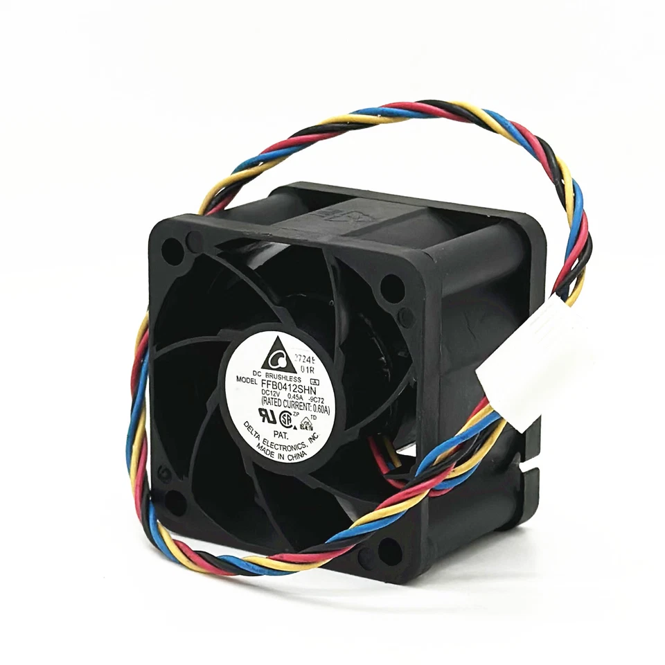 Delta FFB0412SHN 4028 4CM Double Ball Cooling Fan 12V 0.45A 4-Wire PWM - Image 4 of 4