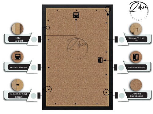 Large Poster Frames With White Matt | Various Sizes All Colors | Acrylic Front - Picture 35 of 120