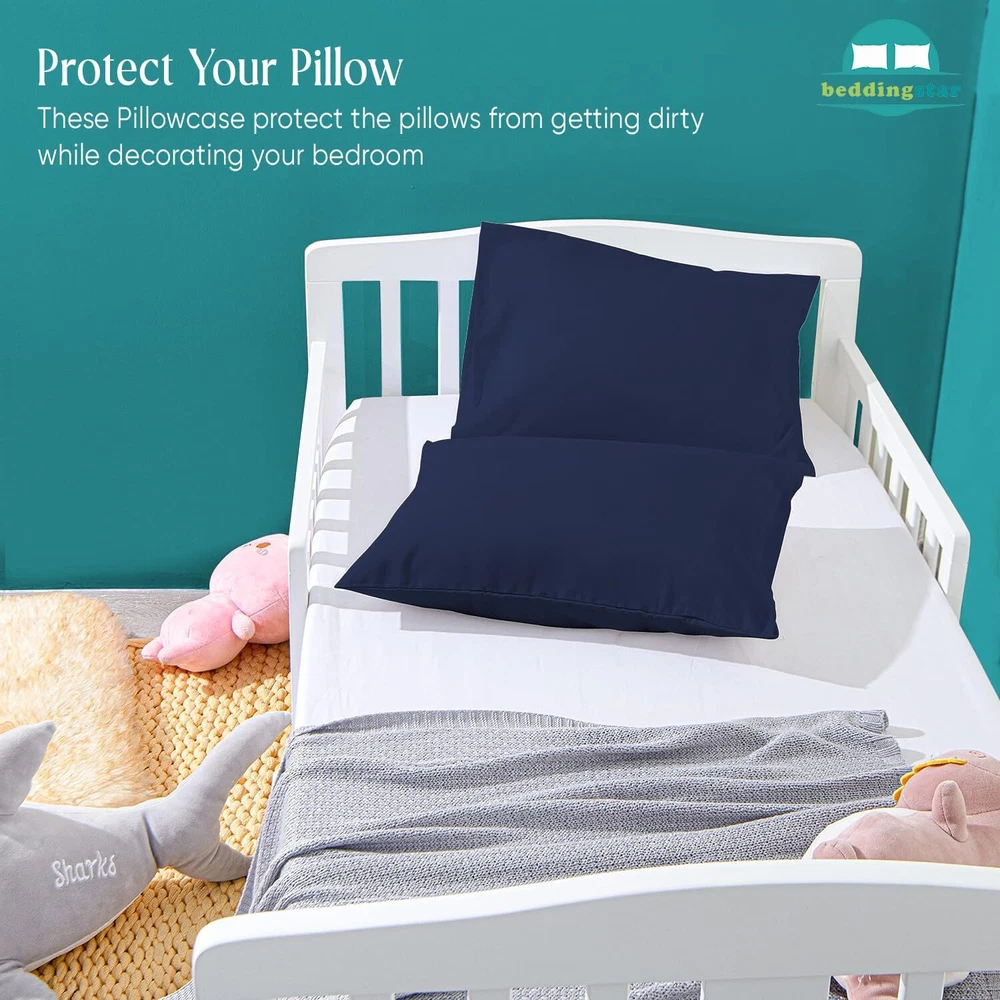 Travel Pillow Case 12x16 Size Set of 2 Envelope Closure Toddler Pillowcase 60...