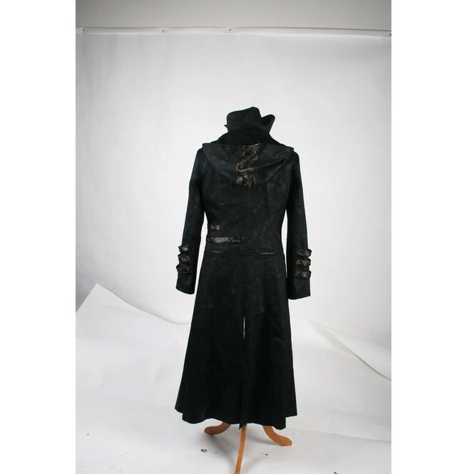 Abrigo Punk Rave Escorpión Chaqueta Larga Negro Gótico Steampunk Con Capucha Trinchera (Nuevo) Foto 3 de 4