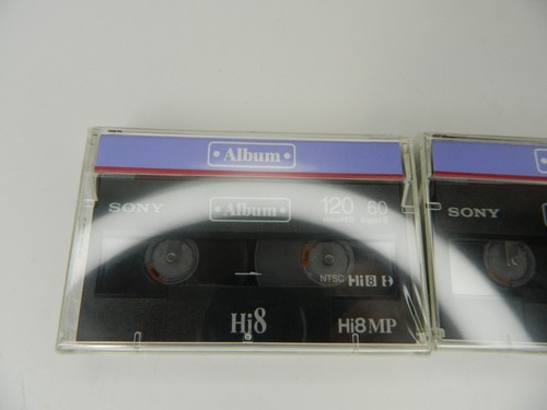 (2x) SONY Hi8 MP120 Video Cassette Tapes P6-120MP Video8 Sealed New - Picture 2 of 5