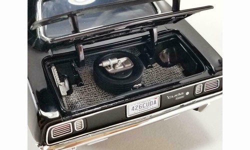 ACME SCALA 1:18 1971 PLYMOUTH HEMI CUDA NERO A1806124 - Foto 4 di 5