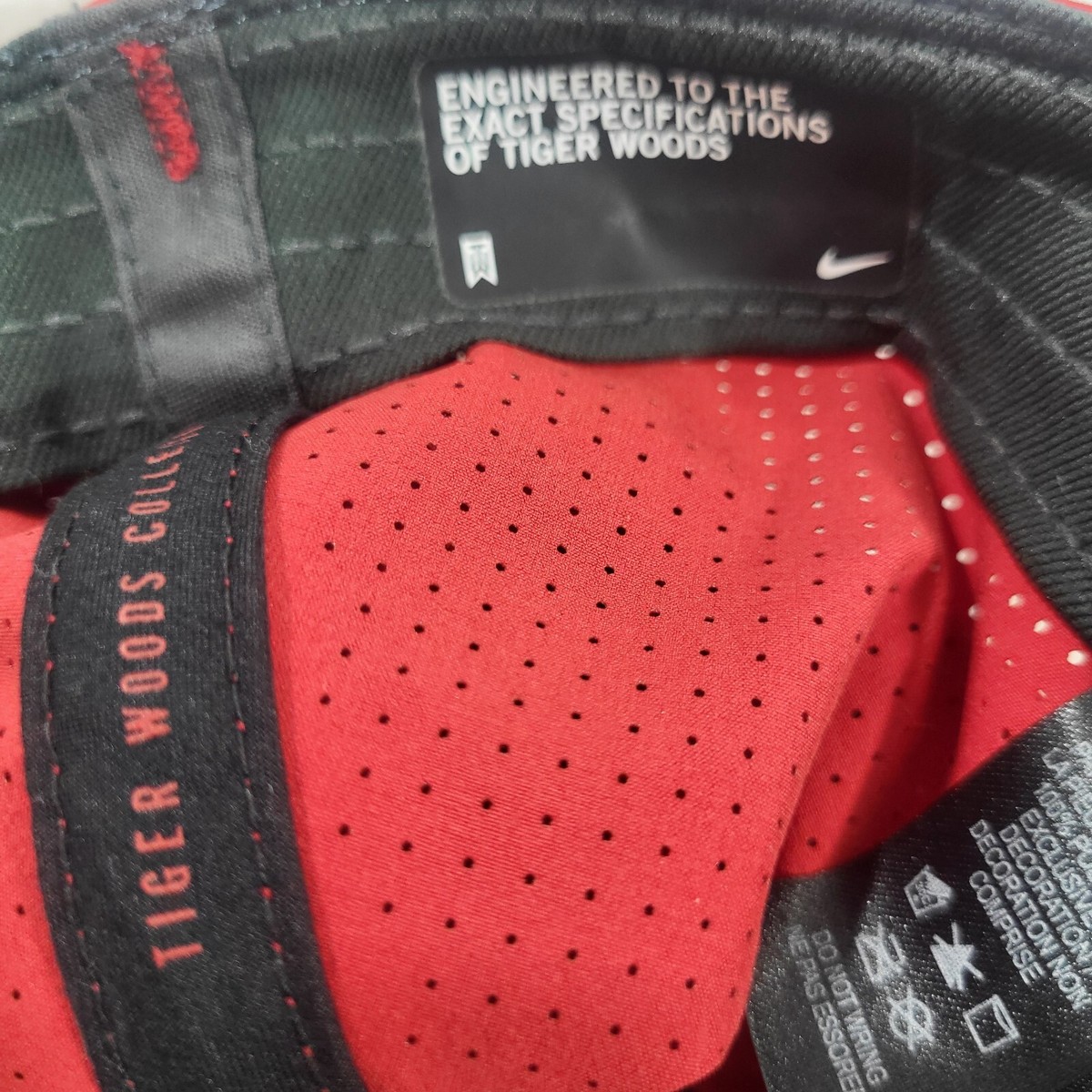 TIGER WOODS TW ゴルフ キャップ レッド Men's Nike Tiger Woods