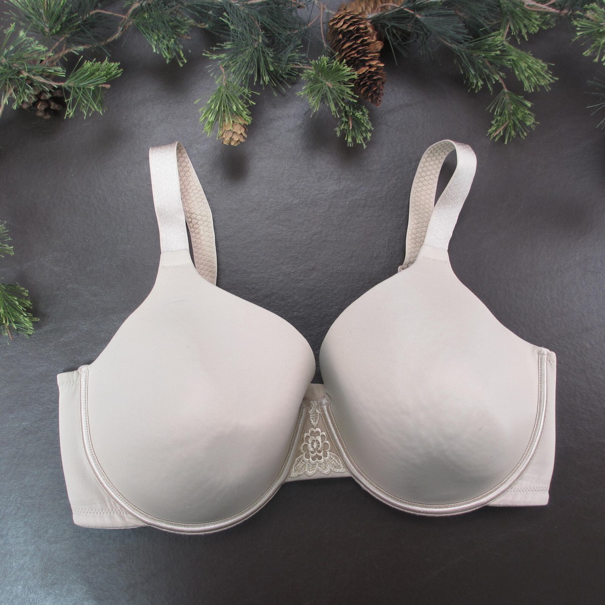 Vanity Fair Bra Size 38DD Gray Padded Underwire Adjustable Clasp