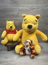 Vintage Disney Winnie the Pooh Bear, Large Pooh, VTG Disneyland Tigger Plush LOT