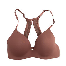 Victoria's Secret Women's Not Wire Push Up Bra Womens 32C Orange Brown Coquette