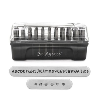 Bridgette Signature Uppercase Letter Metal Stamp Set Steel Alphabet Punches