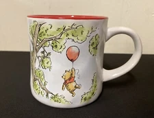 Disney ZB Zrike Brands Winnie The Pooh Balloon Double Sided Coffee Tea Mug Cup