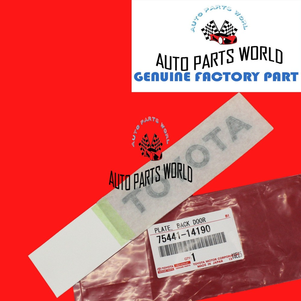 GENUINE TOYOTA OEM 1993-1998 SUPRA REAR BACK DOOR NAME PLATE EMBLEM 75441-14190