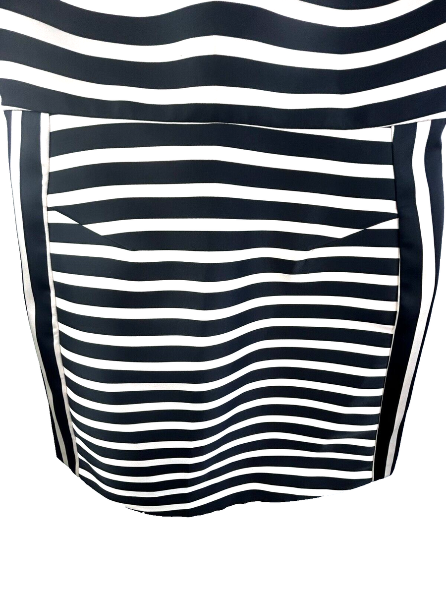 Topshop Women's Black White Striped Satin A-Line Structured Mini Dress Size 6 | eBay Topshop Women's Black White Striped Satin A-Line Structured Mini Dress Size 6 | eBay
