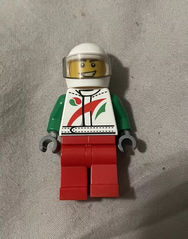 Lego Octan Racer Minifigure 60053 60025 Minifig Figure RARE Racing Team Driver