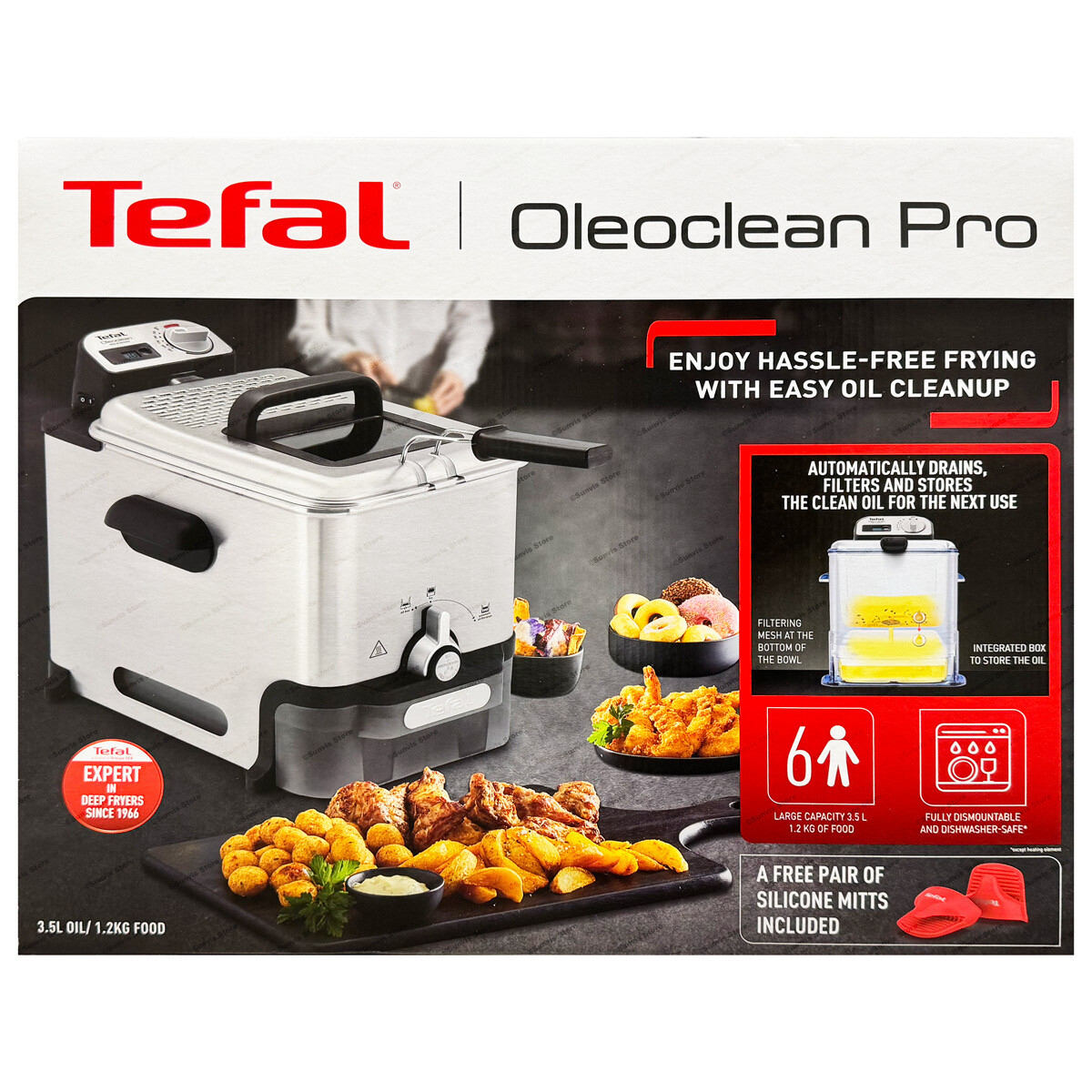 Tefal FR8058G0 New Oleoclean Pro Fryer 2300W Easy Clean Fryer - Main Image
