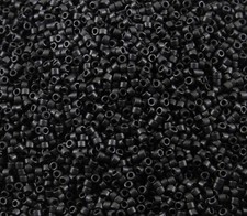 DB0310 11/0 Miyuki Matte Black Delica Seed Beads, 5 Grams Tube