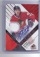 2016 2016-17 SP GAME USED MARK McNEILL RED ROOKIE JERSEY AUTO 196 BLACKHAWKS