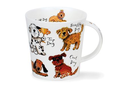 DUNOON Becher Cairngorm A Dog's Life 480 ml Fine Bone China Porzellan 11cm Tasse