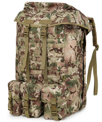 Airborne Bergan 100L BTP Military Army Style MTP Camo Bergen Molle PLCE Webbing