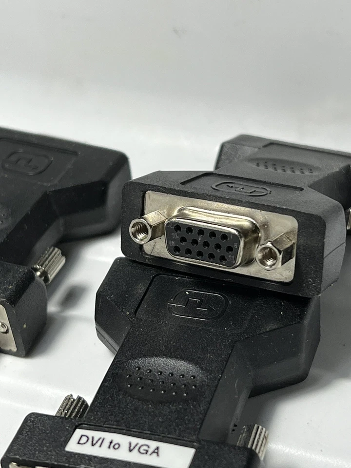 8 PC LOT, DVI-I Male to VGA Female Port Replicator Adapter Converter 51J0248 - Image 3 of 4