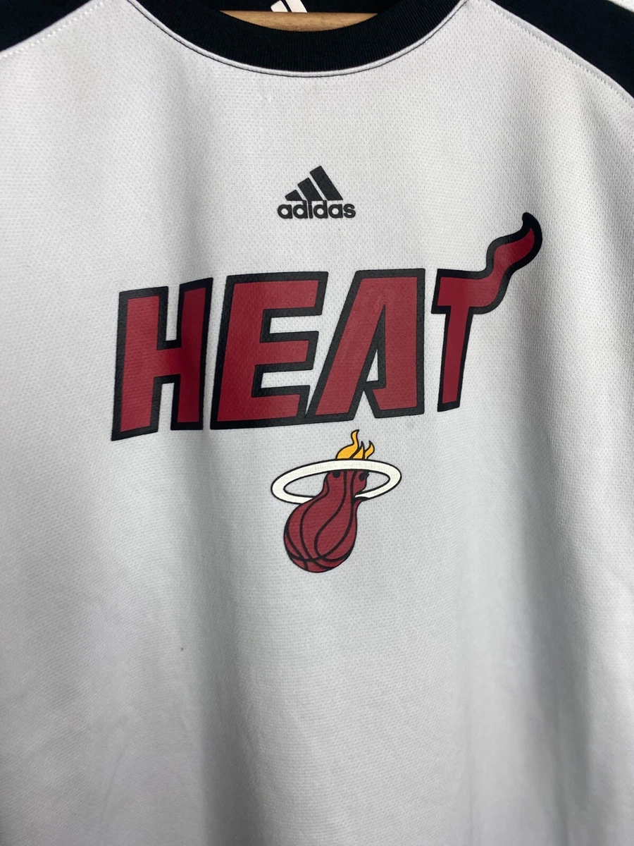 adidas NBA Miami Heat Long Sleeve 100 Polyester Shirt adidas