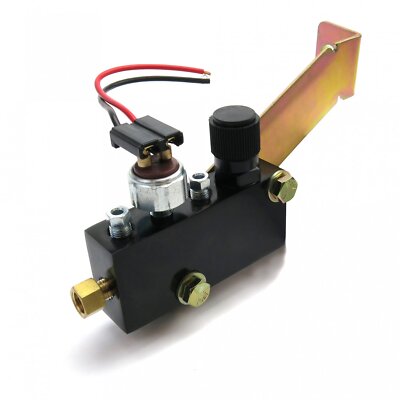 Adjustable Brake Proportioning Valve Distribution Block Kit + Bracket & Lines