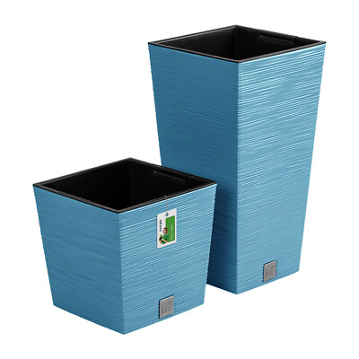Prosperplast Furu Pflanzkübel Set Blau, 55/29 cm, 2er Set 