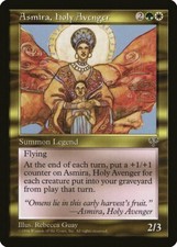Asmira, Holy Avenger Mirage NM White Green Rare MAGIC GATHERING CARD ABUGames
