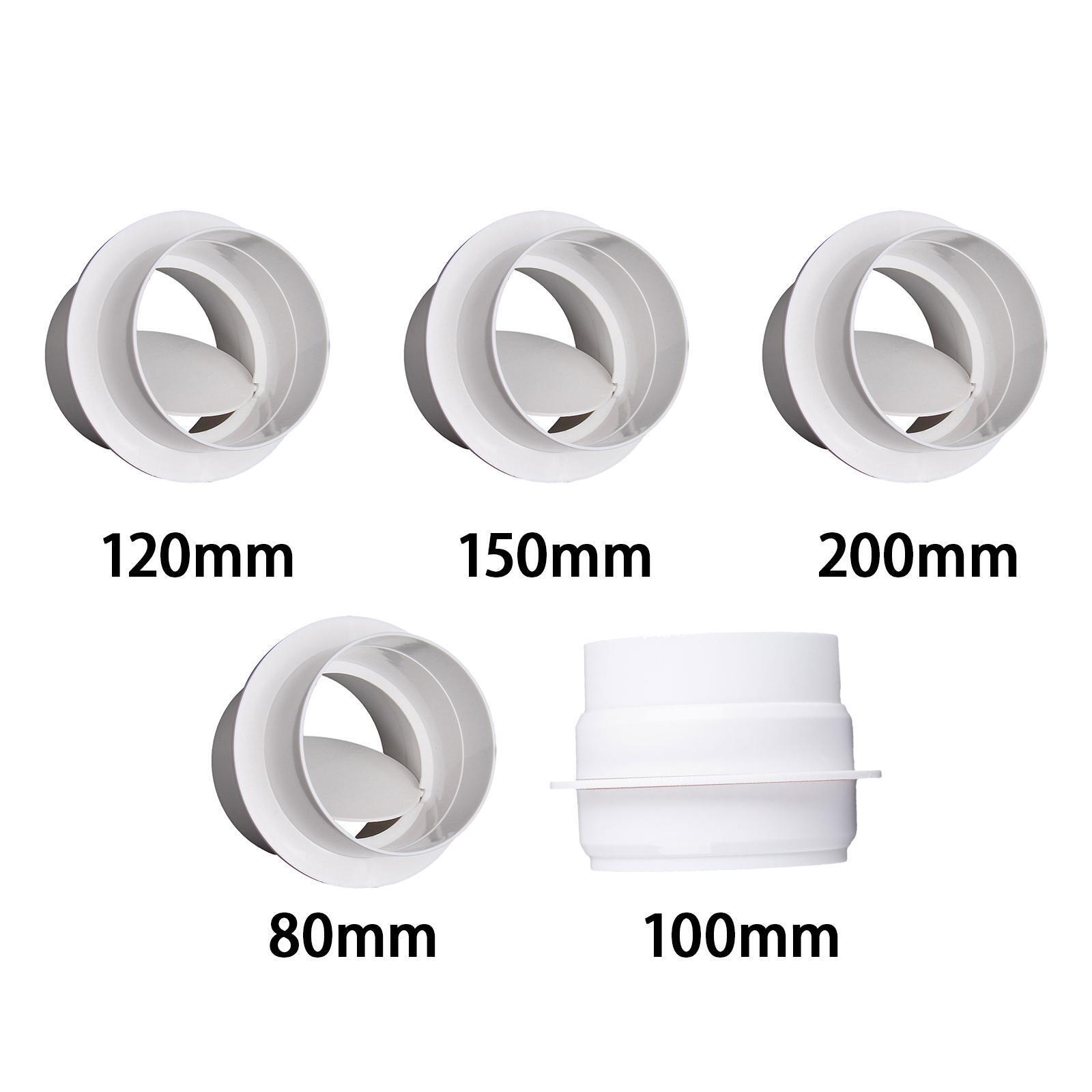 Pipe Draft Blocker Exhaust Fan Backdraft Damper for Bathroom eBay