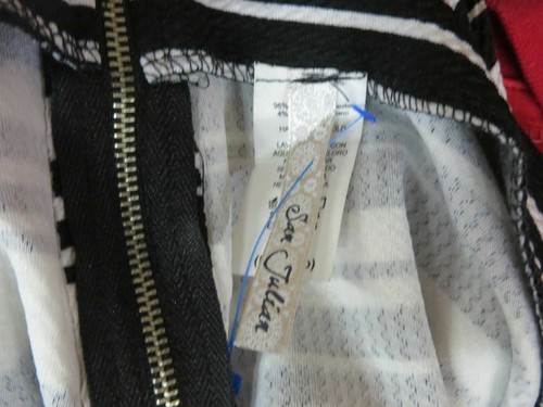 NWT Ladies SAN JULIAN Black and White Short Shorts Size M NEW - 第 6/6 張圖片