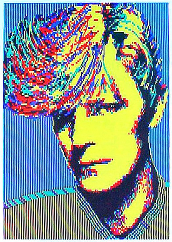 1984 Johansson Posters of David Bowie, Bjorn Borg, Bob Dylan and Boy George