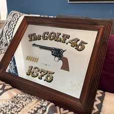 Raro Specchio Vintage Pubblicità Colt 45