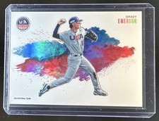 2026 Panini Stars and Stripes Prizm Grady Emerson Color Blast SSP #1