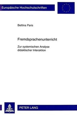 Bettina Paris | Fremdsprachenunterricht | Taschenbuch | Deutsch | Peter Lang
