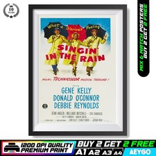 SINGIN IN THE RAIN Movie Film Wall Art Size Picture Poster Print Cinema Classic