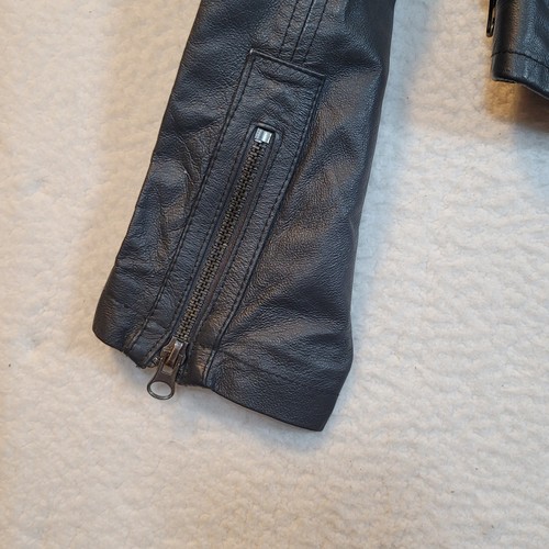 BB Dakota Bikerjacke aus Nappa-Schweinsleder mit durchgehendem Reißverschluss - Größe L - Bild 15 von 23
