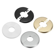 Wall Split Flange 86mm/3.39" OD, 4 Pcs Escutcheon Plates 28mm Dia, 4Colors