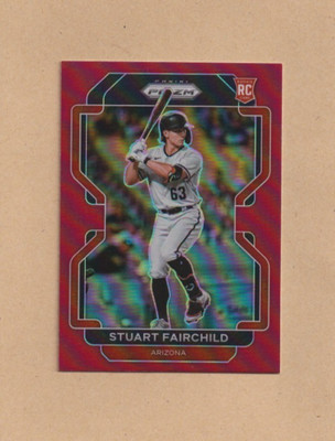2022 Panini Prizm Stuart Fairchild #68 Red Prizm (RC) Arizona Diamondbacks
