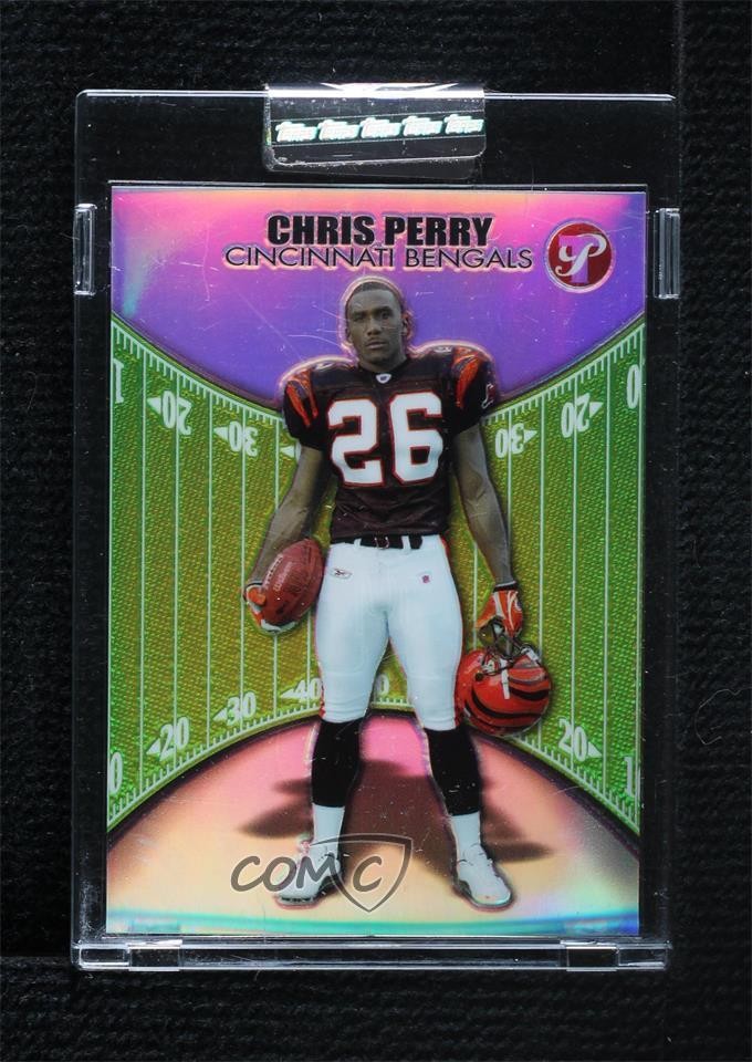 2004 Topps Pristine Uncirculated Refractor 455/499 Chris Perry #67 Rookie RC 4at