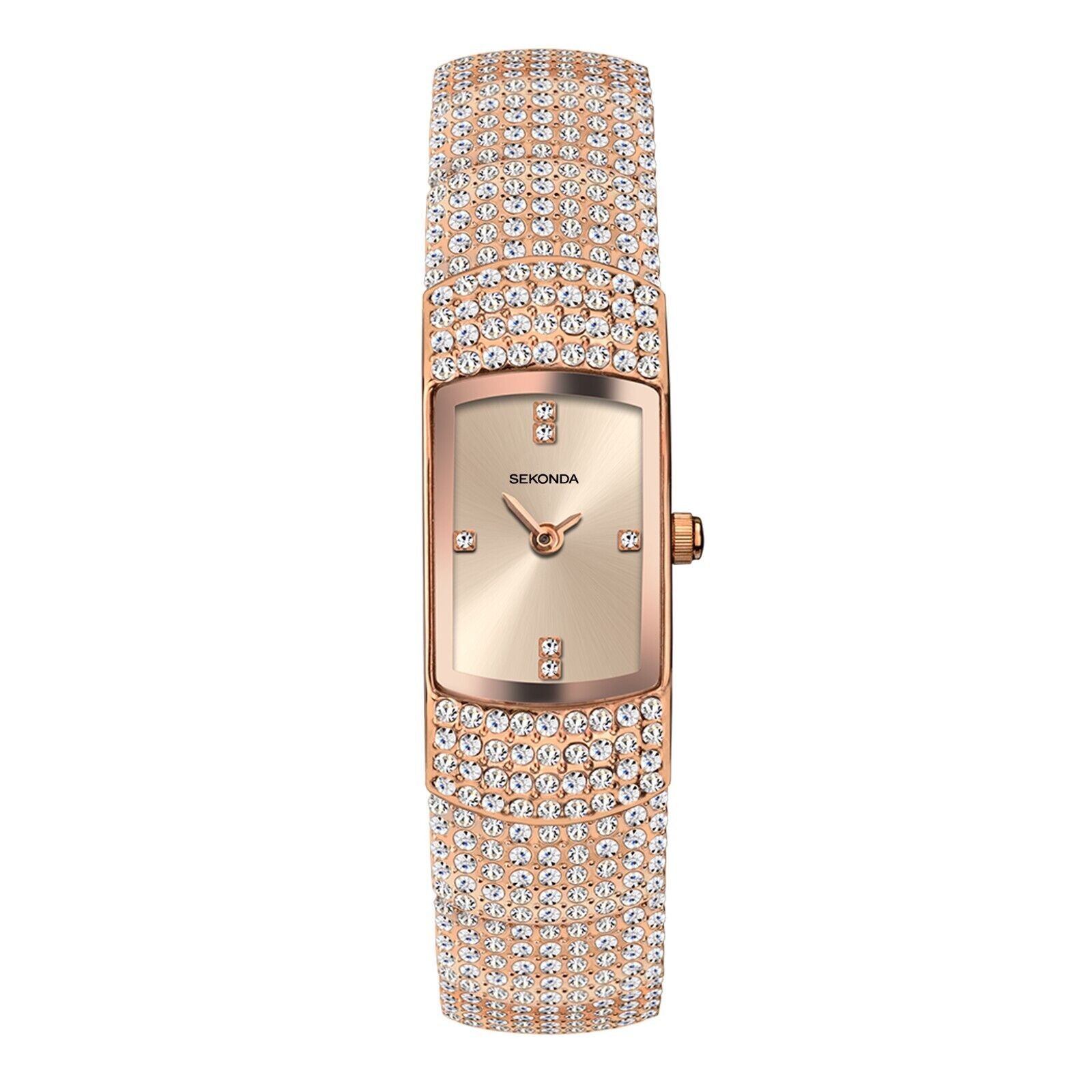 Seksy By Sekonda Rose Gold with Stone Set Case Watch Model 40423 RRP £99.99