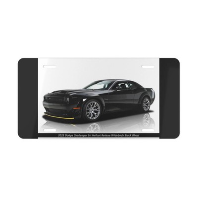 2023 Dodge Challenger Srt Hellcat Redeye Widebody Black Ghost License Vanity Pl