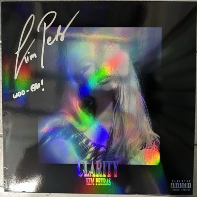 Kim Petras Signed Autographed Vinyl LP Album  Clarity  RARE Blue Color Record