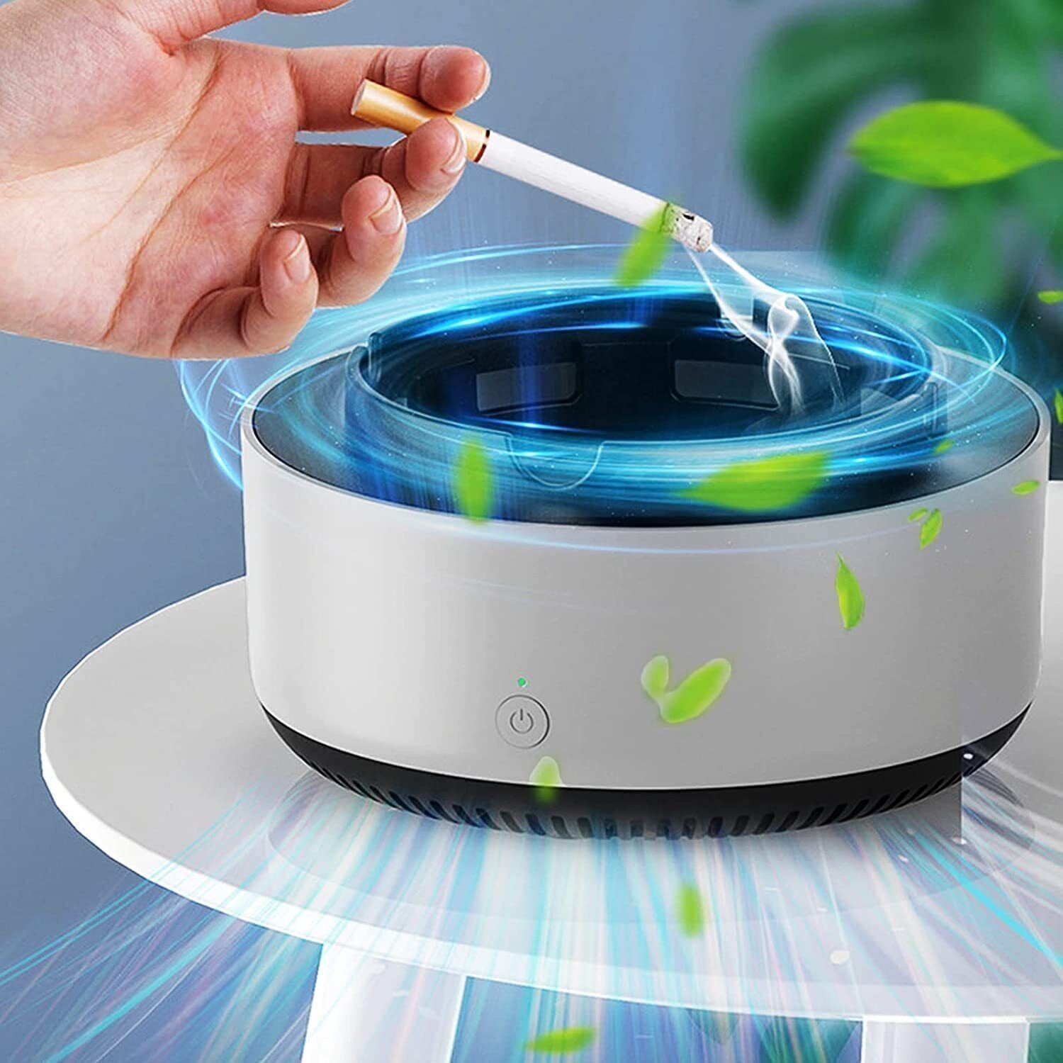 Air Purifier Intelligent Ashtray Smokeless Ashtray for Workplace Car Outdoor