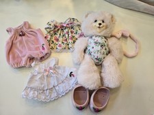 Fisher Price Briarberry Sarahberry Doll Bear Dress Lot 1998 1999 Vintage